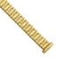 Ladies Long 9-13mm Satin and Polished Yellow IP-plated Stainless Steel 6.75 inch Expansion  Watch Band
