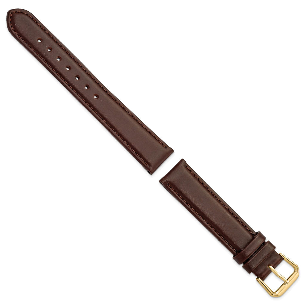 DeBeer Dark Watch Band in Leather - Sophia Jewelers