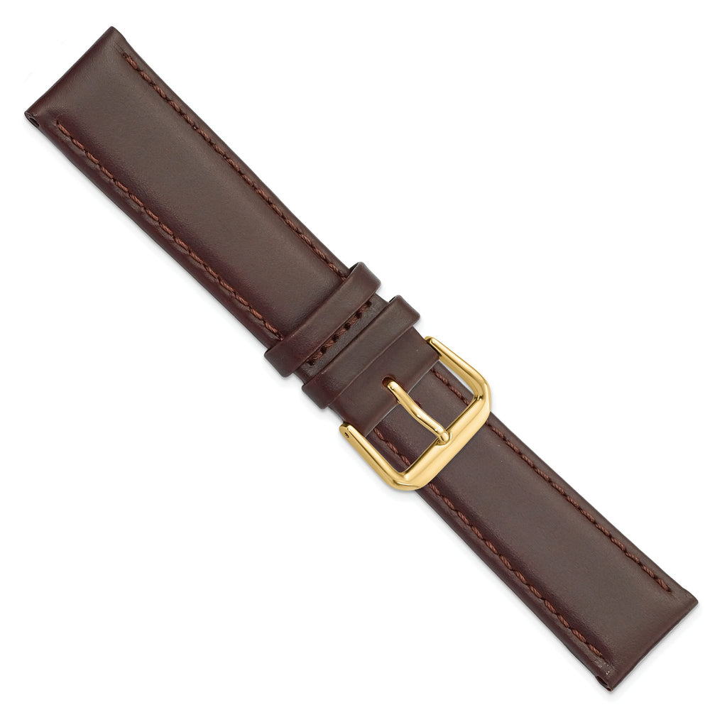 DeBeer Dark Watch Band in Leather - Sophia Jewelers
