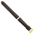 Brown Oil-Tanned DeBeer Long Dark Watch Band in Leather - Sophia Jewelers