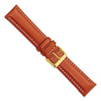 Saddle Brown Oil-Tanned Leather Watch Band, 20mm - Sophia Jewelers