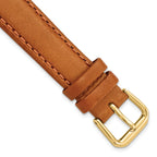Havana Italian Leather Watch Band in Gold-Tone, 14mm