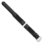 Black Nylon Watch Band 18mm