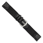 Black Nylon Watch Band 18mm