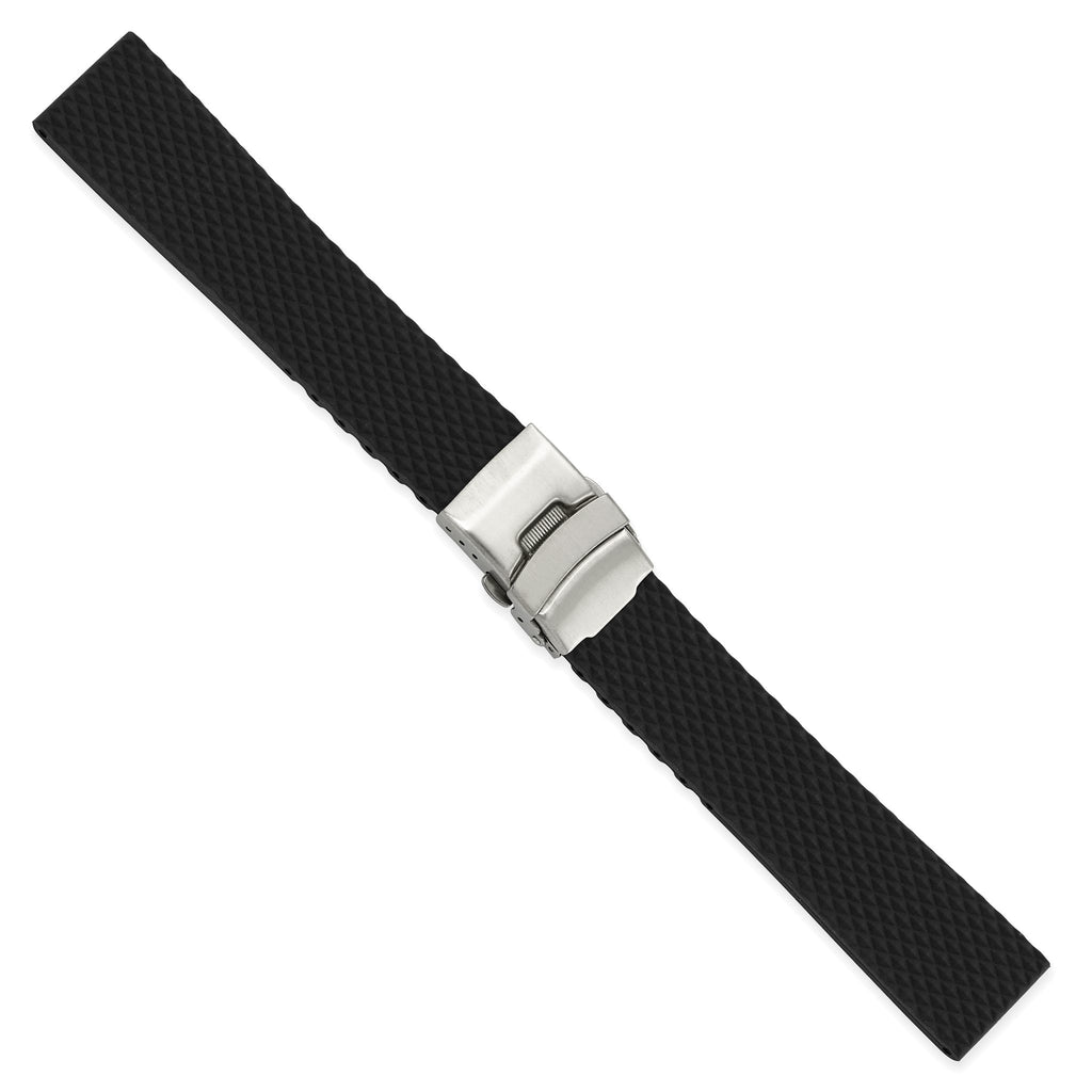 Deployment Watch Band in Silicone Rubber, Textured - Sophia Jewelers