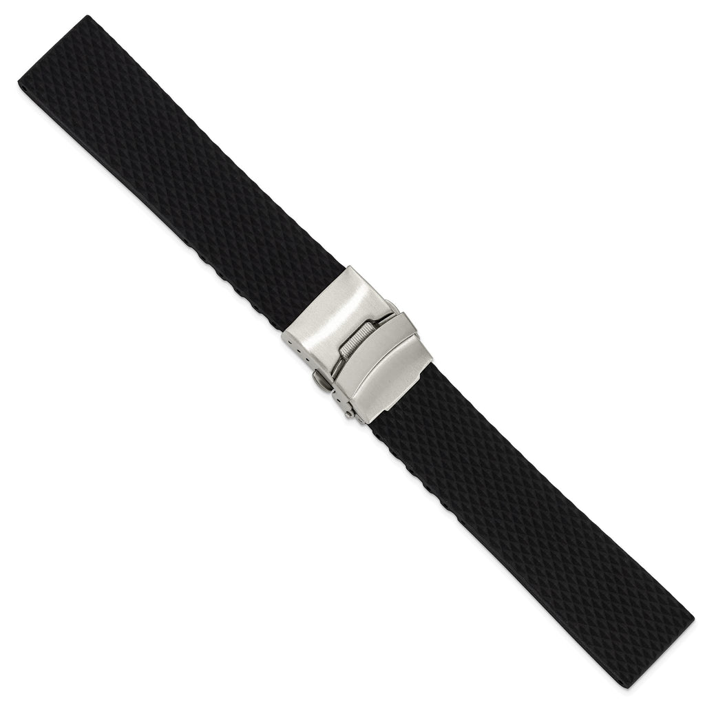 Deployment Watch Band in Silicone Rubber, Textured - Sophia Jewelers