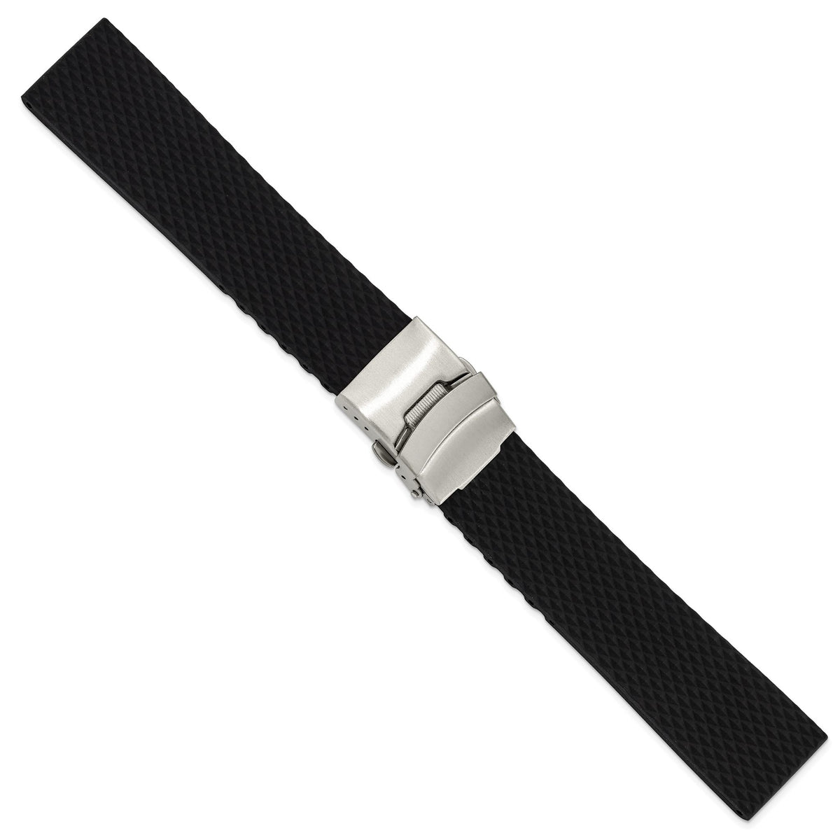 Deployment Watch Band in Silicone Rubber, Textured - Sophia Jewelers