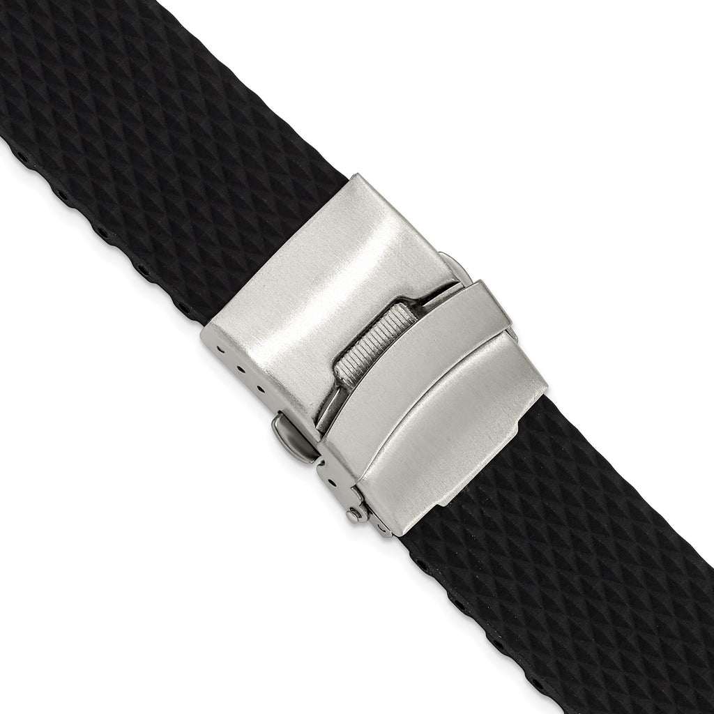 Deployment Watch Band in Silicone Rubber, Textured - Sophia Jewelers