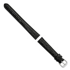 Alligator-Grain Black Watch Band in Leather - Sophia Jewelers