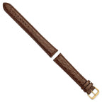 Brown Alligator-Grain Extra Long Watch Band in Leather - Sophia Jewelers