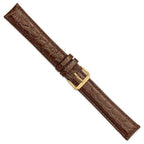Brown Alligator-Grain Extra Long Watch Band in Leather - Sophia Jewelers