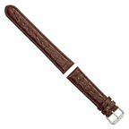 Grain DeBeer Brown Alligator-Grain Watch Band in Leather - Sophia Jewelers