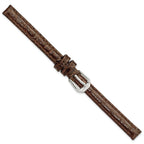Grain DeBeer Brown Alligator-Grain Watch Band in Leather - Sophia Jewelers