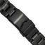 18-20mm Satin Black PVD-plated Stainless Steel Oyster-Style Solid Link with Deployment Buckle 7 inch Watch Band