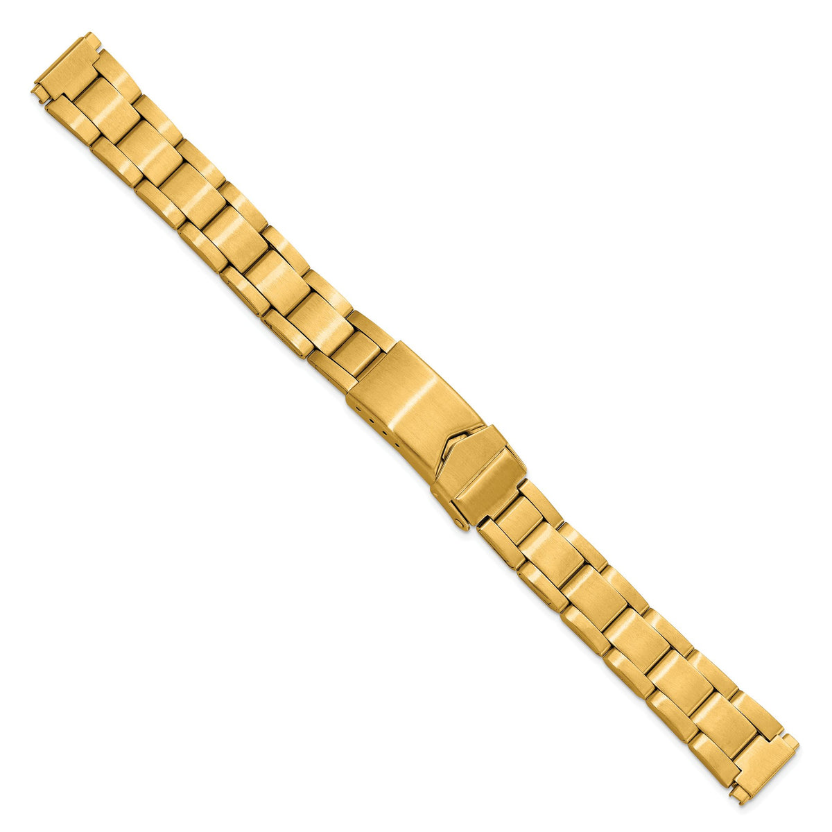 Oyster-Style Deployment Watch Band in Gold-Tone Stainless Steel, 11 to 14 Mmmm - Sophia Jewelers