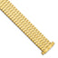 12-16mm Ladies Satin and Polished Gold-tone Stainless Steel Thin-Flexo Expansion Link 5.75 inch Watch Band