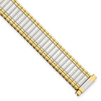Two-Tone Expansion Link Watch Band in Stainless Steel, 11mm - Sophia Jewelers