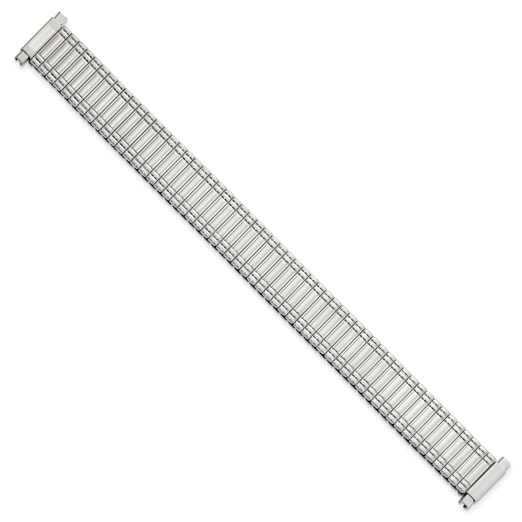 11-15mm Ladies Sanded and Polished Stainless Steel Thin-Flexo Expansion Link 6 inch Watch Band