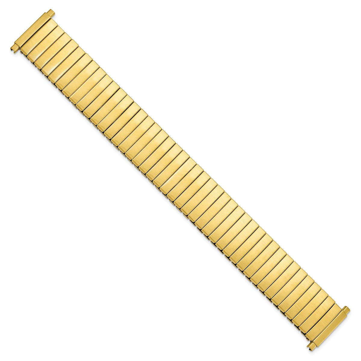 Expansion Link Watch Band in Gold-Tone Stainless Steel, Brushed, 18mm - Sophia Jewelers