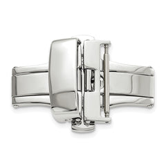 20mm Silver-tone Butterfly Style Deployment Buckle