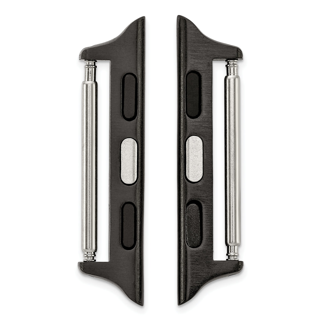 38mm Apple Watch Pair of Black Adapters Fits 20mm Watch Band