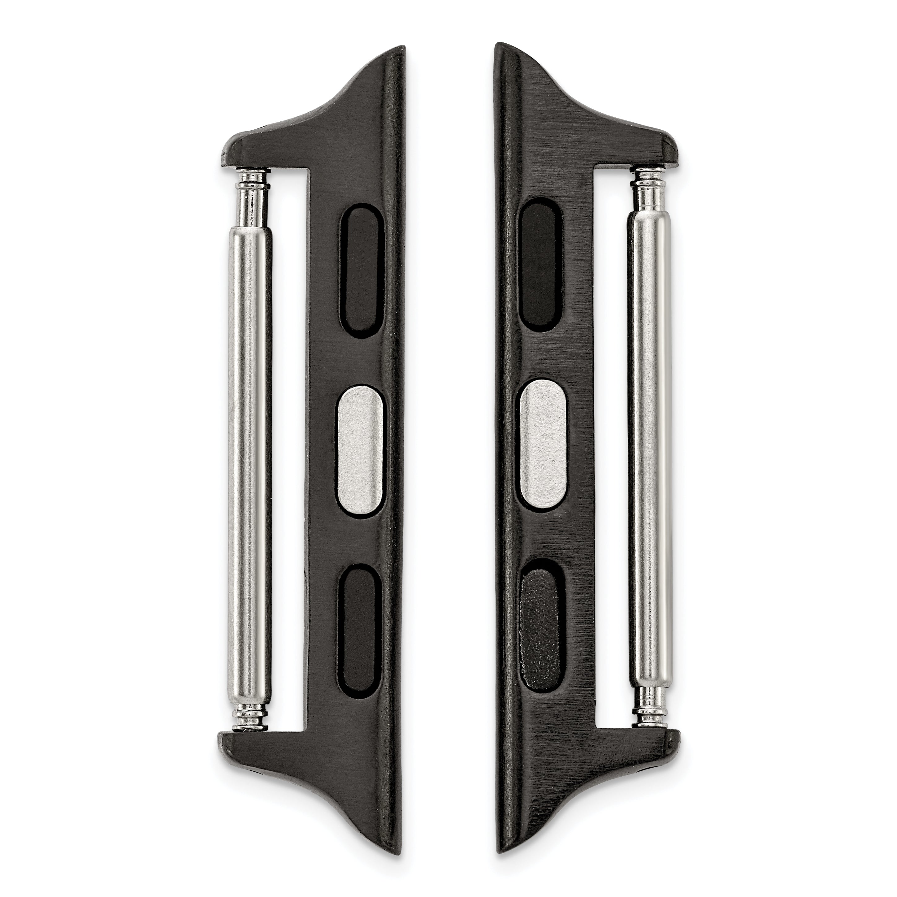38mm Apple Watch Pair of Black Adapters Fits 20mm Watch Band