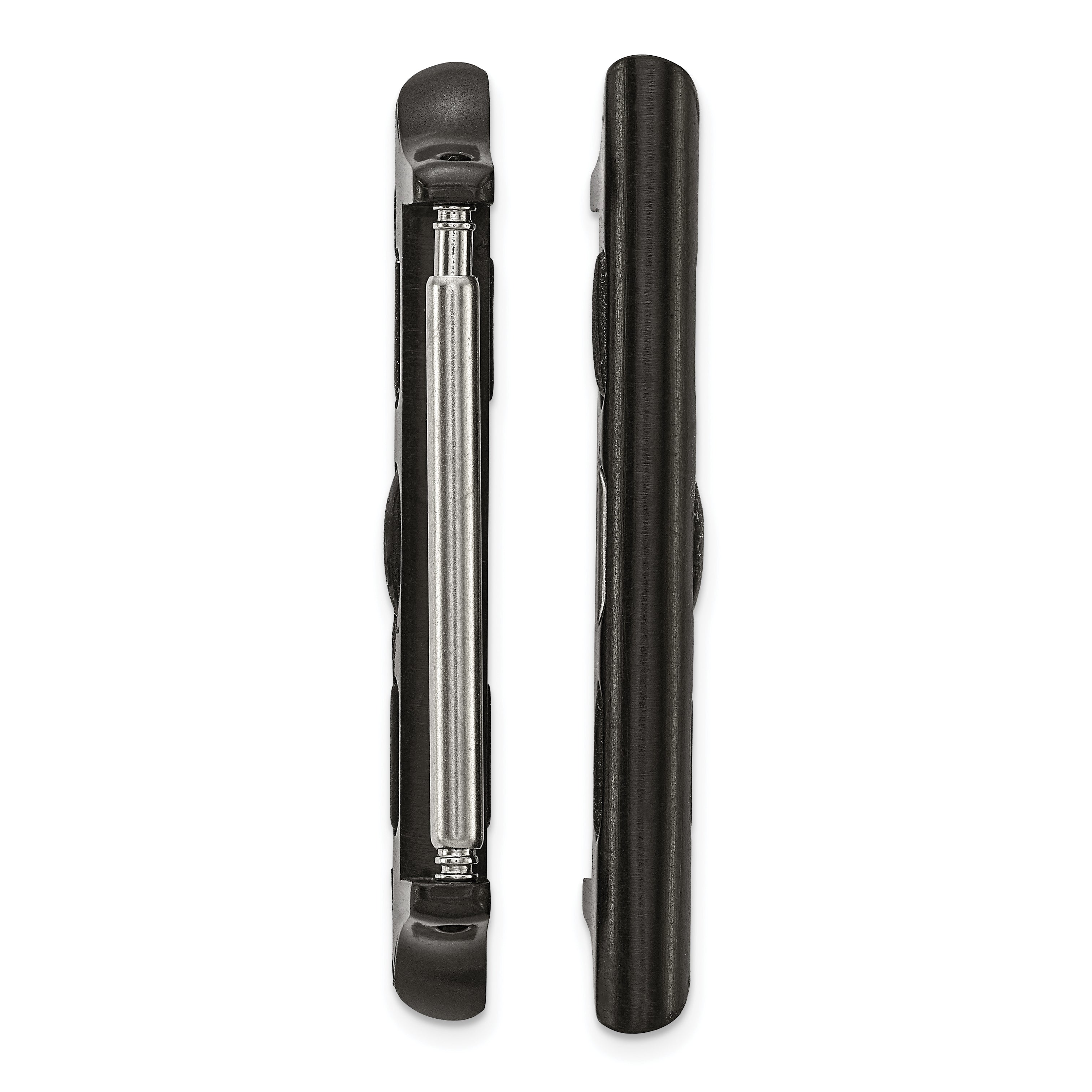 Set of Two 42mm Stainless Steel Black IP-plated Apple Watch Adapter for 22mm Watch Band Secondary image