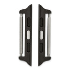 42mm Apple Watch Pair of Black Adapters Fits 24mm Watch Band