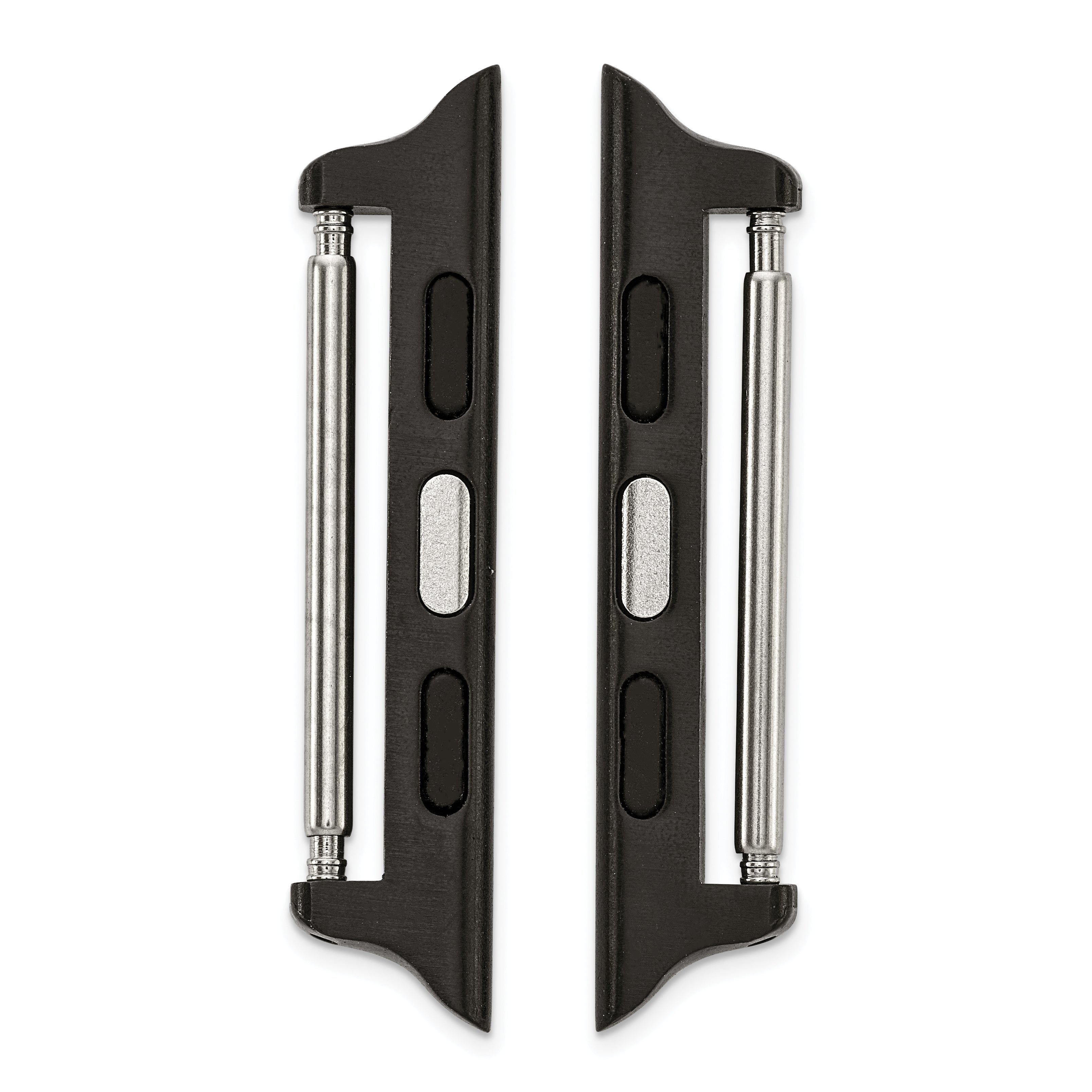 Gilden 42mm Apple Watch Pair of Black Adapters Fits 24mm Watch Band