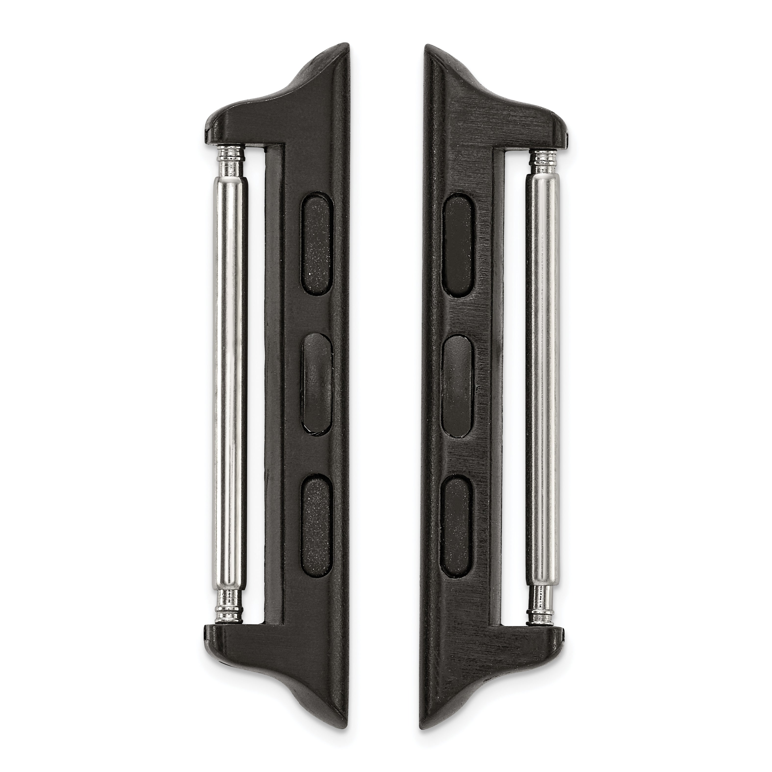 Gilden 42mm Apple Watch Pair of Black Adapters Fits 24mm Watch Band