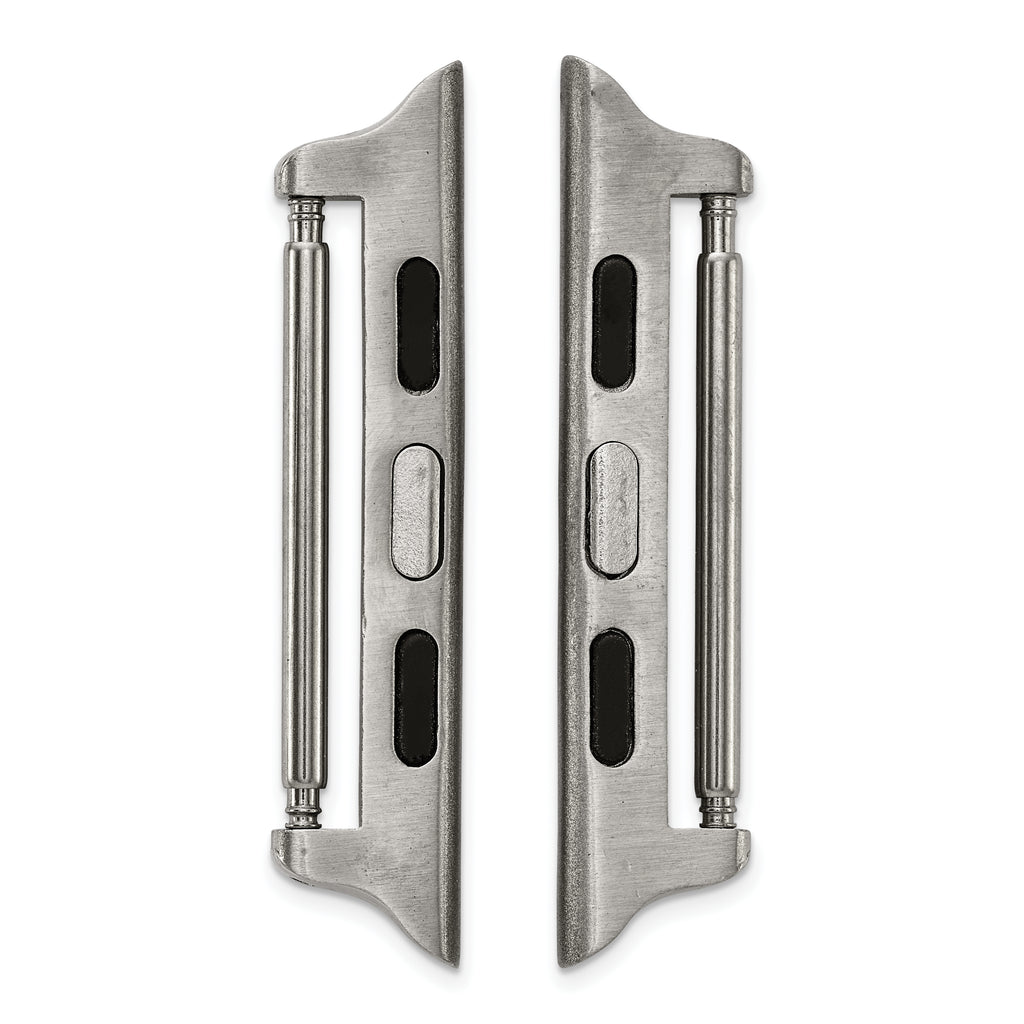 42mm Apple Watch Pair of Steel Adapters Fits 24mm Watch Band