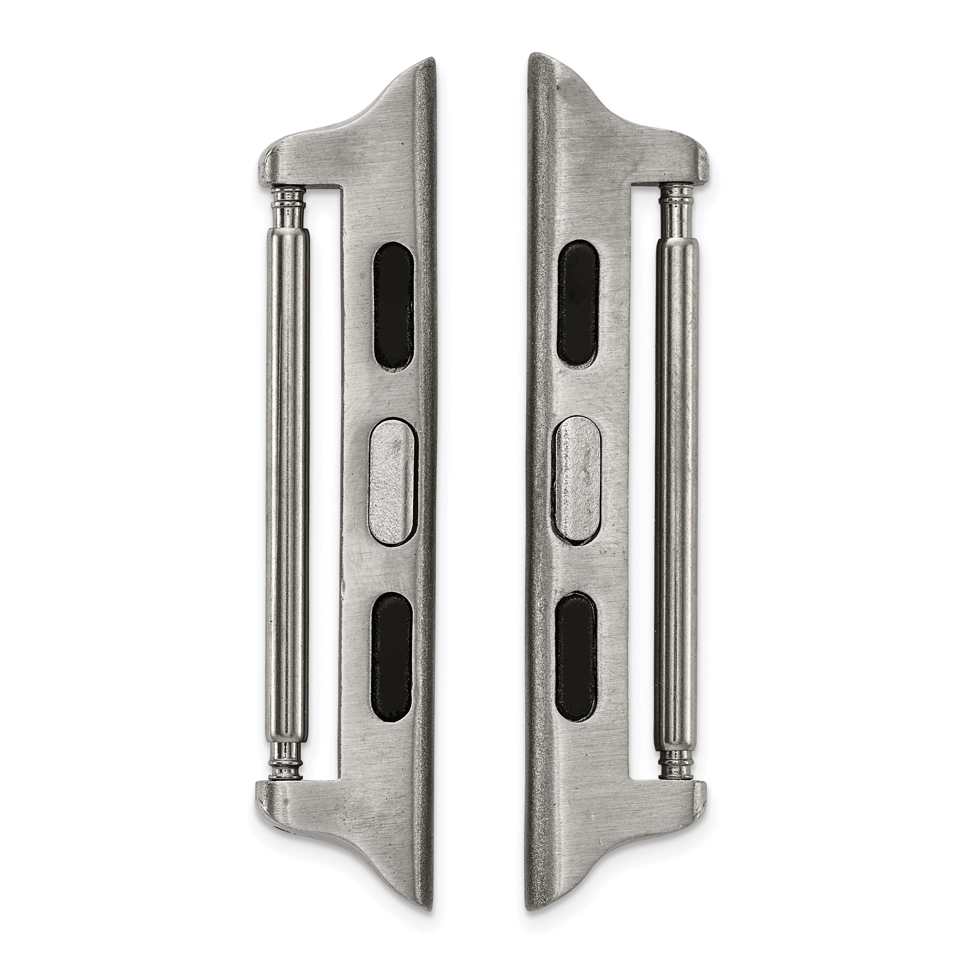 42mm Apple Watch Pair of Steel Adapters Fits 24mm Watch Band