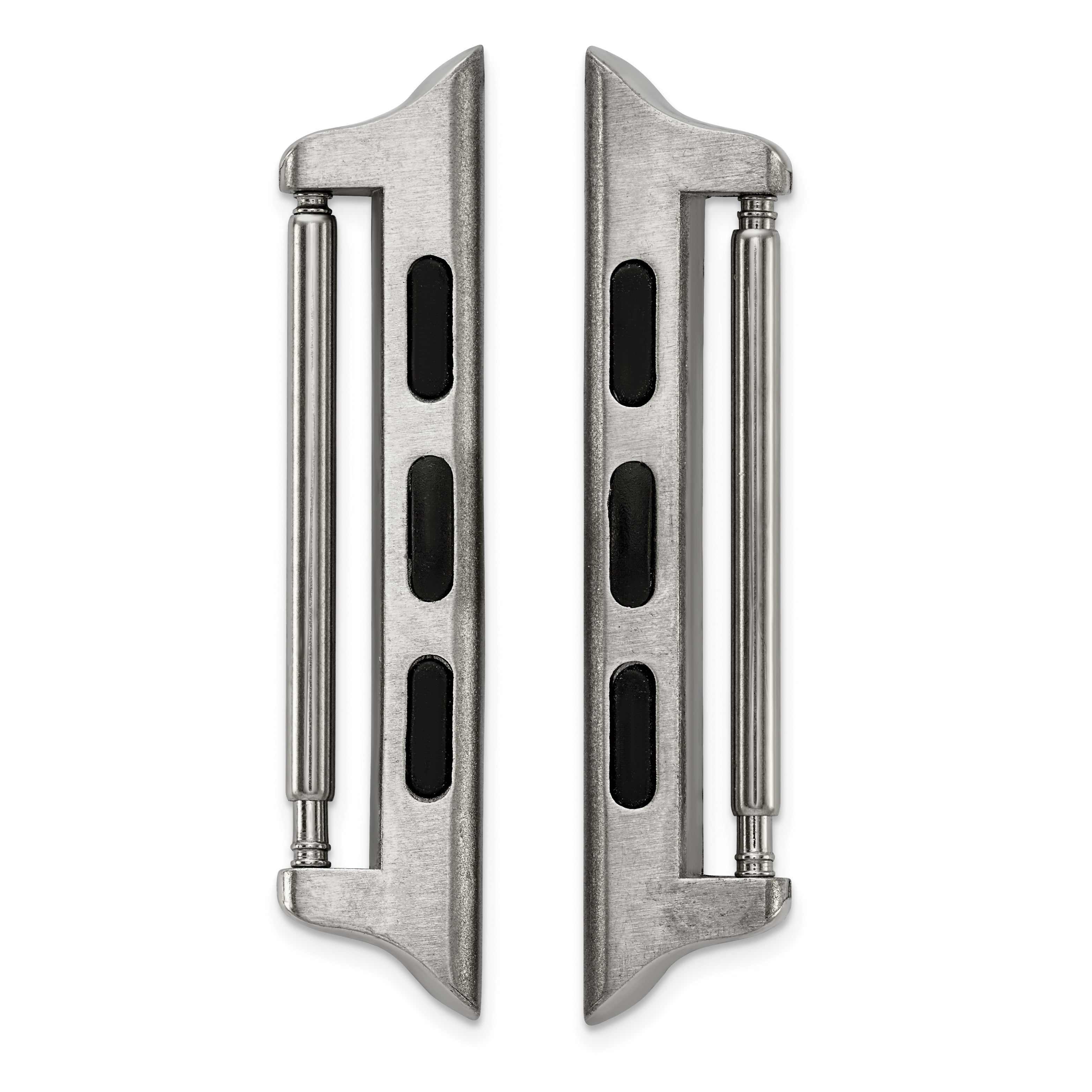 42mm Apple Watch Pair of Steel Adapters Fits 24mm Watch Band