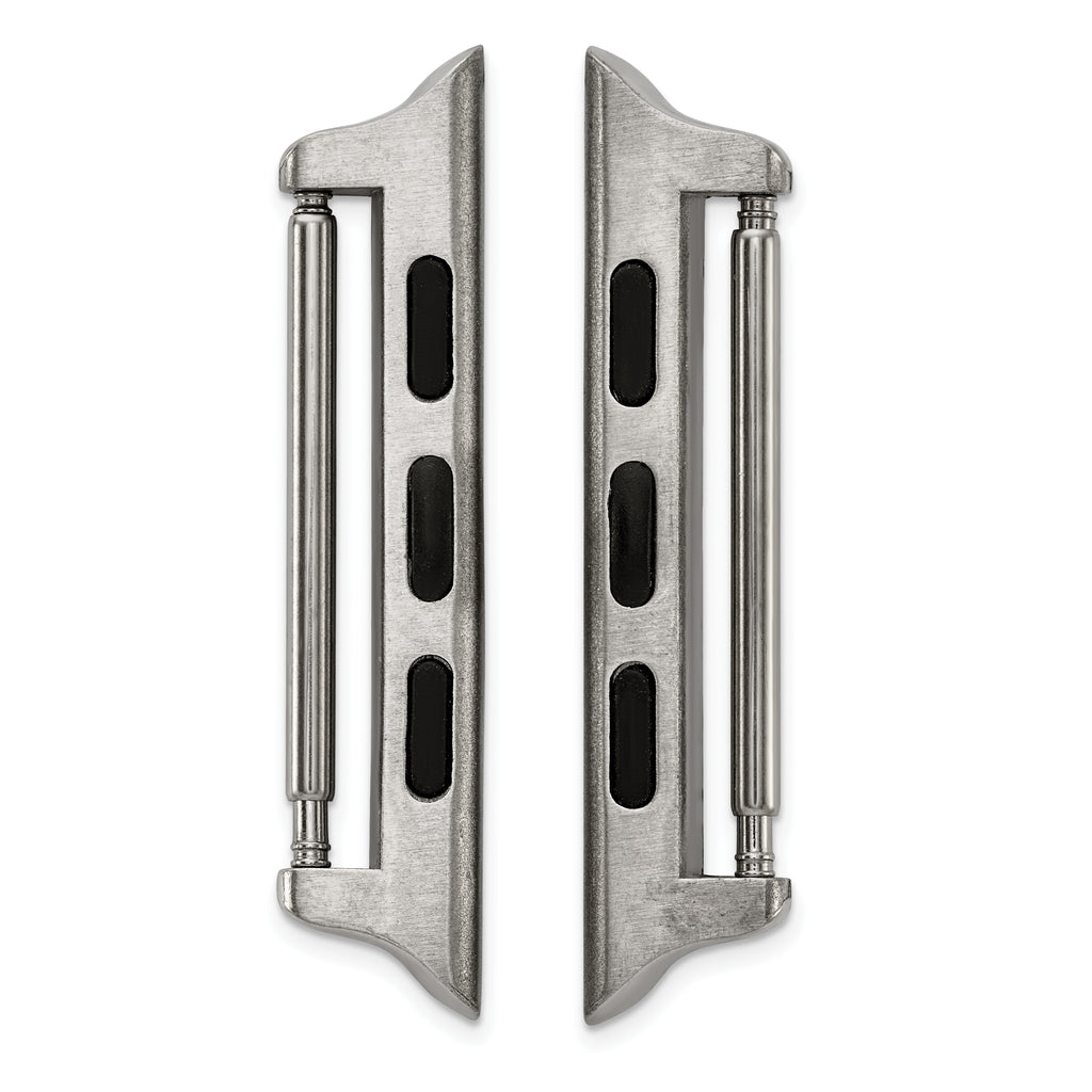 Set of Two 38mm Stainless Steel Apple Watch Adapter for 20mm Watch Band - Sophia Jewelers
