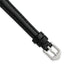 10mm Black Oilskin Leather with Stainless Steel Buckle 6.6 inch Watch Band