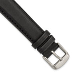 DeBeer Black Full Oil Watch Band in Leather, Brushed - Sophia Jewelers