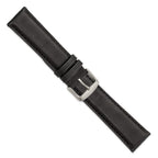 DeBeer Black Full Oil Watch Band in Leather, Brushed - Sophia Jewelers