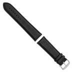 DeBeer Black Full Oil Watch Band in Leather, Brushed - Sophia Jewelers