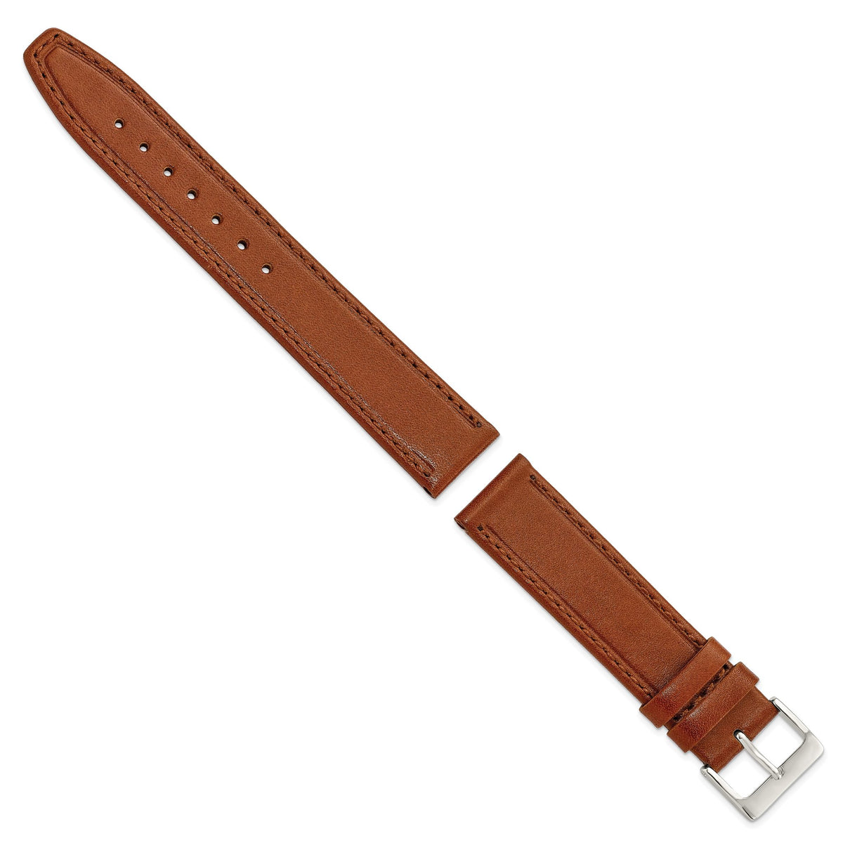 Havana Brown Calf Leather Watch Band, 16mm - Sophia Jewelers