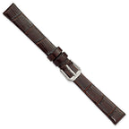 DeBeer Dark Alligator-Grain Watch Band in Leather - Sophia Jewelers