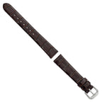 DeBeer Dark Alligator-Grain Watch Band in Leather - Sophia Jewelers
