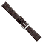 DeBeer Dark Alligator-Grain Watch Band in Leather - Sophia Jewelers