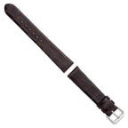 DeBeer Dark Alligator-Grain Watch Band in Leather - Sophia Jewelers