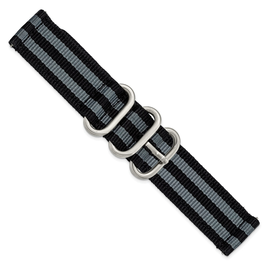 DeBeer Two-Piece Quick Release Spring Bars Watch Band in Fabric - Sophia Jewelers