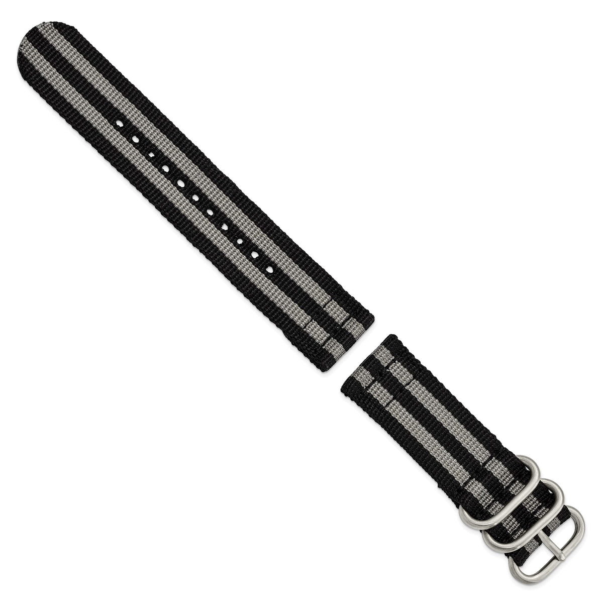 DeBeer Two-Piece Quick Release Spring Bars Watch Band in Fabric - Sophia Jewelers