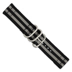 DeBeer Two-Piece Quick Release Spring Bars Watch Band in Fabric - Sophia Jewelers