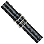 DeBeer Two-Piece Quick Release Spring Bars Watch Band in Fabric - Sophia Jewelers