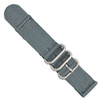 Grey Two-Piece Ballistic Nylon Watch Band in Fabric - Sophia Jewelers