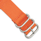 Two-Piece Ballistic Nylon Watch Band in Orange, 20mm