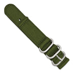 Two-Piece Olive Ballistic Nylon Watch Band in Fabric - Sophia Jewelers